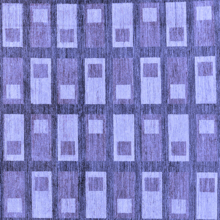 Square Abstract Blue Modern Rug, abs128blu