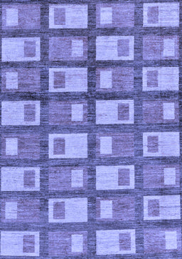 Abstract Blue Modern Rug, abs128blu