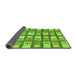 Sideview of Abstract Green Modern Rug, abs128grn