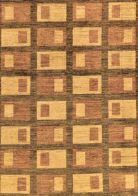 Abstract Brown Modern Rug, abs128brn