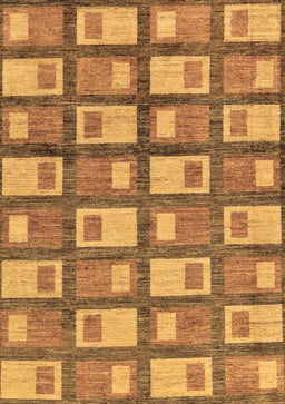 Abstract Brown Modern Rug, abs128brn
