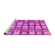 Sideview of Machine Washable Abstract Purple Modern Area Rugs, wshabs128pur