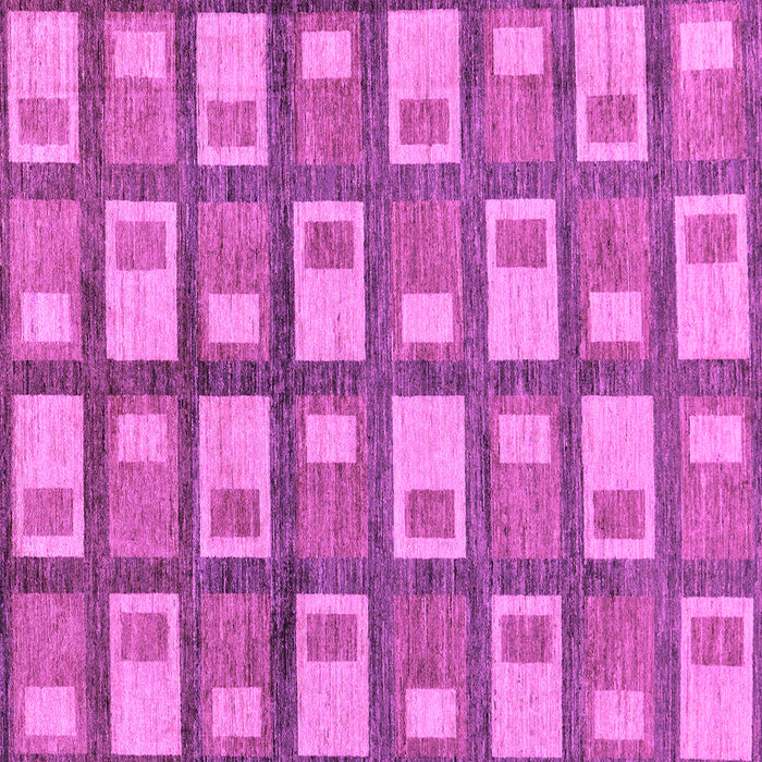 Square Machine Washable Abstract Purple Modern Area Rugs, wshabs128pur