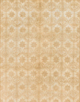 Machine Washable Abstract Yellow Rug, wshabs1290