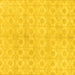 Square Abstract Yellow Modern Rug, abs1290yw