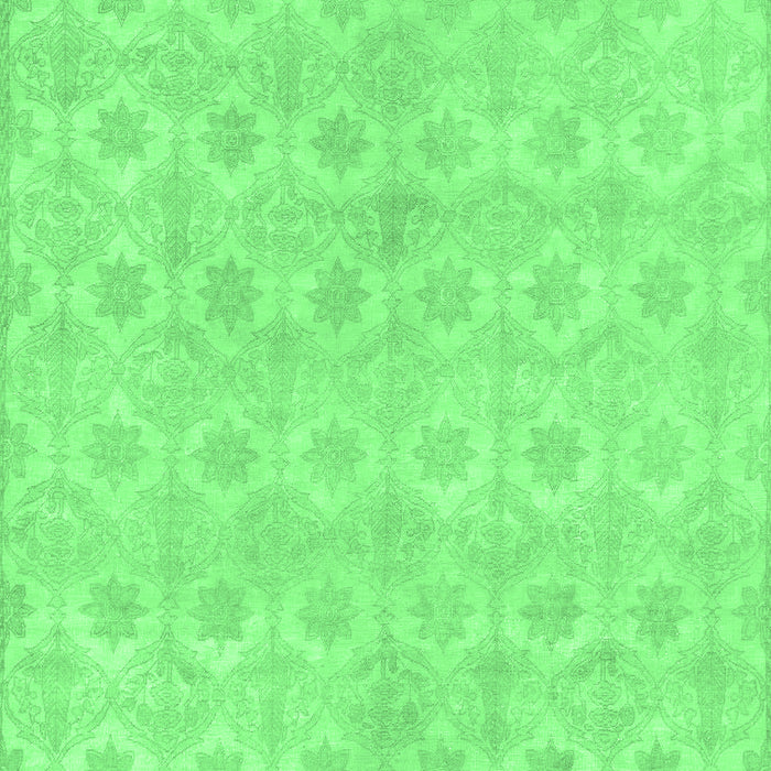 Machine Washable Abstract Emerald Green Modern Area Rugs, wshabs1290emgrn