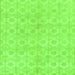 Square Machine Washable Abstract Green Modern Area Rugs, wshabs1290grn