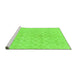 Sideview of Machine Washable Abstract Green Modern Area Rugs, wshabs1290grn