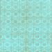 Square Abstract Light Blue Modern Rug, abs1290lblu