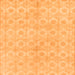 Square Abstract Orange Modern Rug, abs1290org