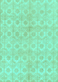 Abstract Turquoise Modern Rug, abs1290turq