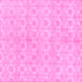 Square Abstract Pink Modern Rug, abs1290pnk