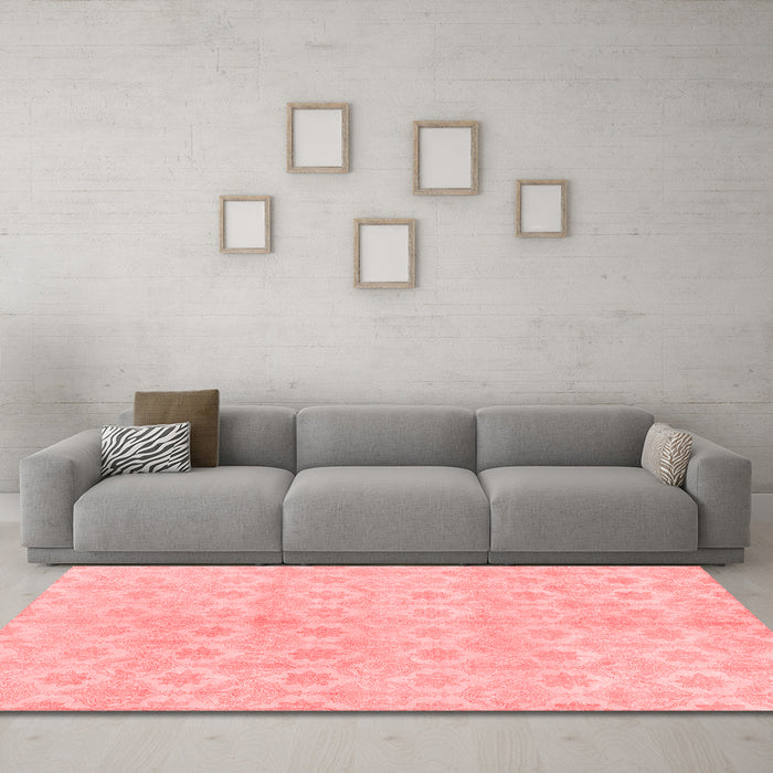 Modern Red Washable Rugs