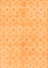 Machine Washable Abstract Orange Modern Area Rugs, wshabs1290org