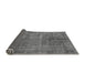 Sideview of Abstract Gray Modern Rug, abs1291gry