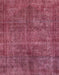 Machine Washable Abstract Dark Pink Rug, wshabs1291