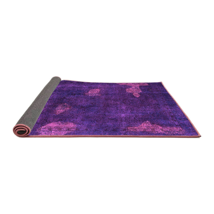 Sideview of Abstract Purple Modern Rug, abs1292pur