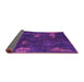 Sideview of Abstract Purple Modern Rug, abs1292pur