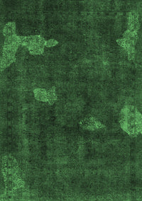 Abstract Emerald Green Modern Rug, abs1292emgrn