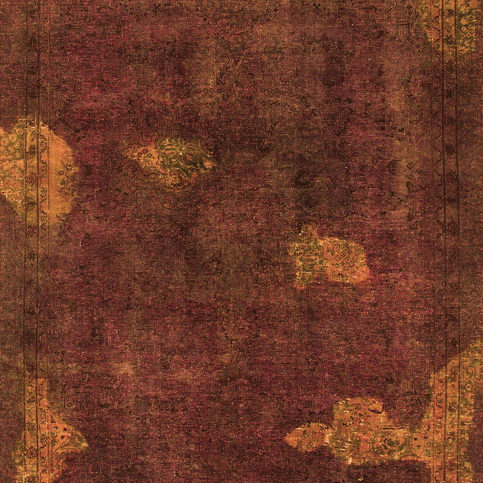 Machine Washable Abstract Orange Modern Area Rugs, wshabs1292org