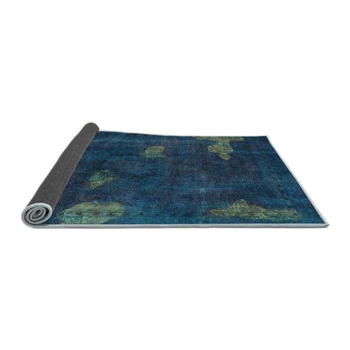 Sideview of Abstract Light Blue Modern Rug, abs1292lblu