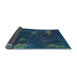 Sideview of Abstract Light Blue Modern Rug, abs1292lblu