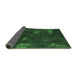 Sideview of Abstract Emerald Green Modern Rug, abs1292emgrn