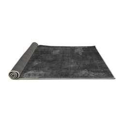 Sideview of Abstract Gray Modern Rug, abs1292gry