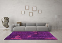 Machine Washable Abstract Pink Modern Rug, wshabs1292pnk