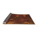 Sideview of Abstract Orange Modern Rug, abs1292org