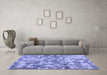 Machine Washable Abstract Blue Modern Rug in a Living Room, wshabs1293blu