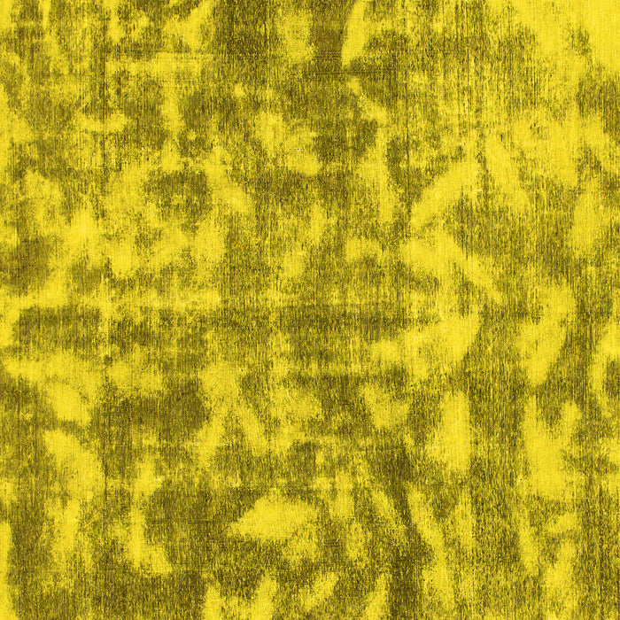 Square Abstract Yellow Modern Rug, abs1293yw