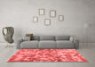 Modern Red Washable Rugs