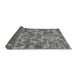 Sideview of Abstract Gray Modern Rug, abs1293gry