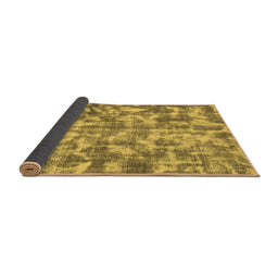 Sideview of Abstract Brown Modern Rug, abs1293brn
