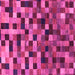 Square Checkered Pink Modern Rug, abs1294pnk