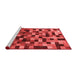 Modern Red Washable Rugs