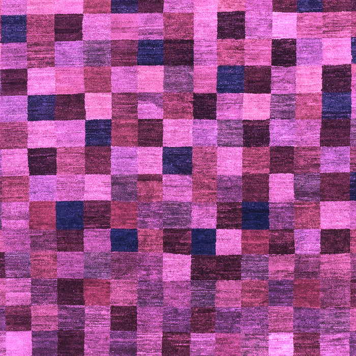 Checkered Purple Modern Rug, abs1294pur
