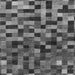 Square Machine Washable Checkered Gray Modern Rug, wshabs1294gry