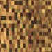 Square Checkered Brown Modern Rug, abs1294brn