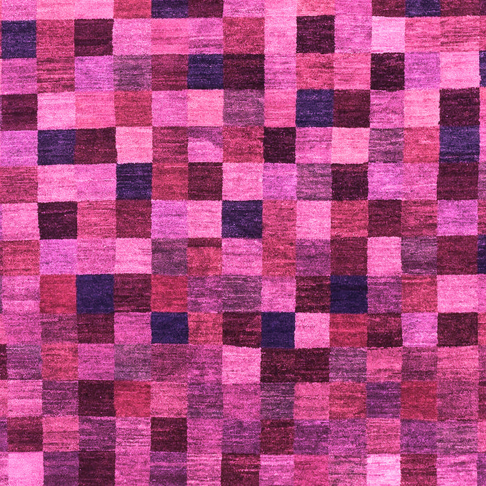 Machine Washable Checkered Pink Modern Rug, wshabs1294pnk
