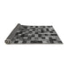 Sideview of Checkered Gray Modern Rug, abs1294gry