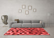 Modern Red Washable Rugs