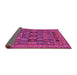 Sideview of Abstract Pink Modern Rug, abs1295pnk