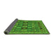 Sideview of Abstract Green Modern Rug, abs1295grn