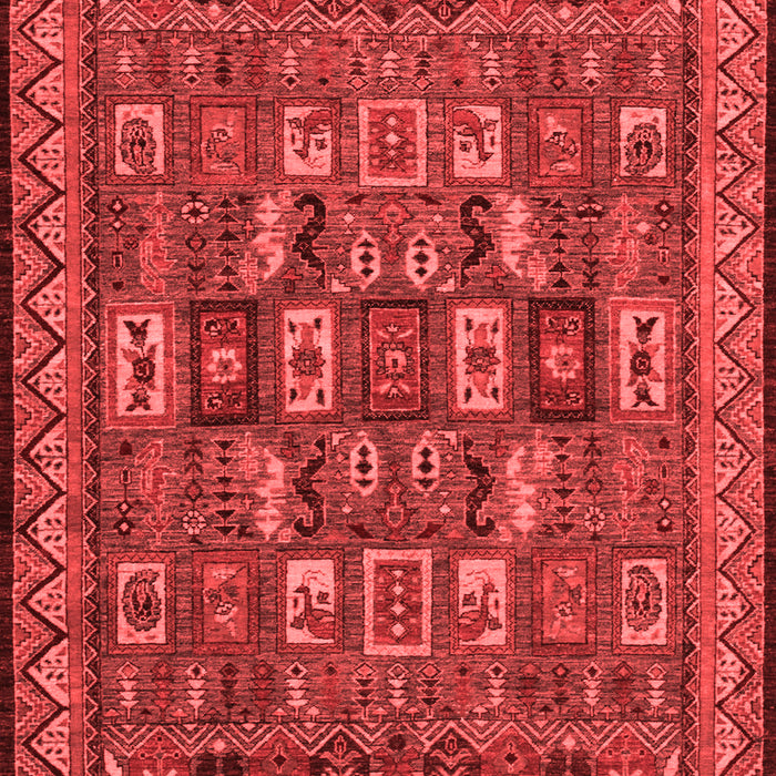 Machine Washable Abstract Red Modern Rug, wshabs1295red