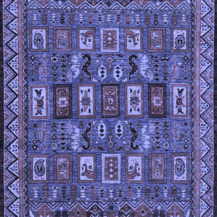 Abstract Blue Modern Rug, abs1295blu