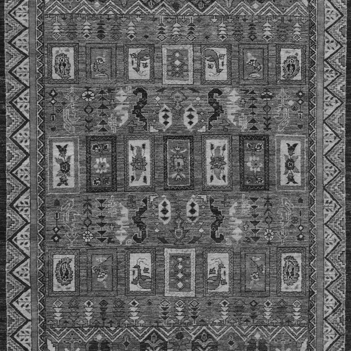 Machine Washable Abstract Gray Modern Rug, wshabs1295gry