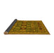 Sideview of Abstract Yellow Modern Rug, abs1295yw