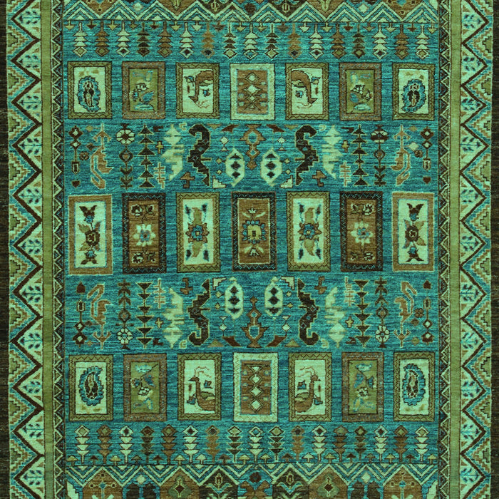 Abstract Turquoise Modern Rug, abs1295turq